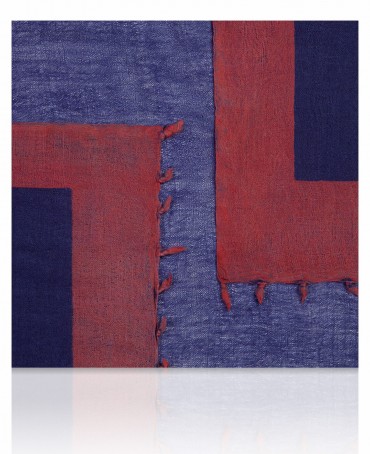 Палантин Унисекс W-BORDE/BLUE.MARON